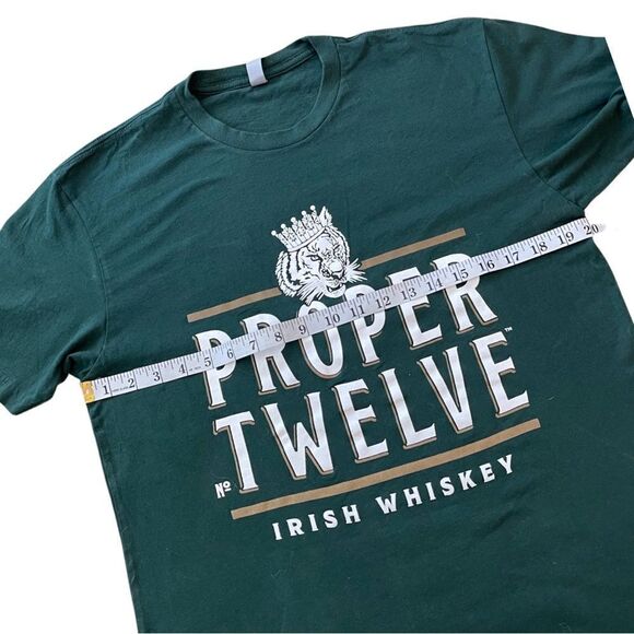 Proper Twelve 12 Irish Whiskey Fan T Shirt • Green • Unisex Medium - Picture 7 of 8